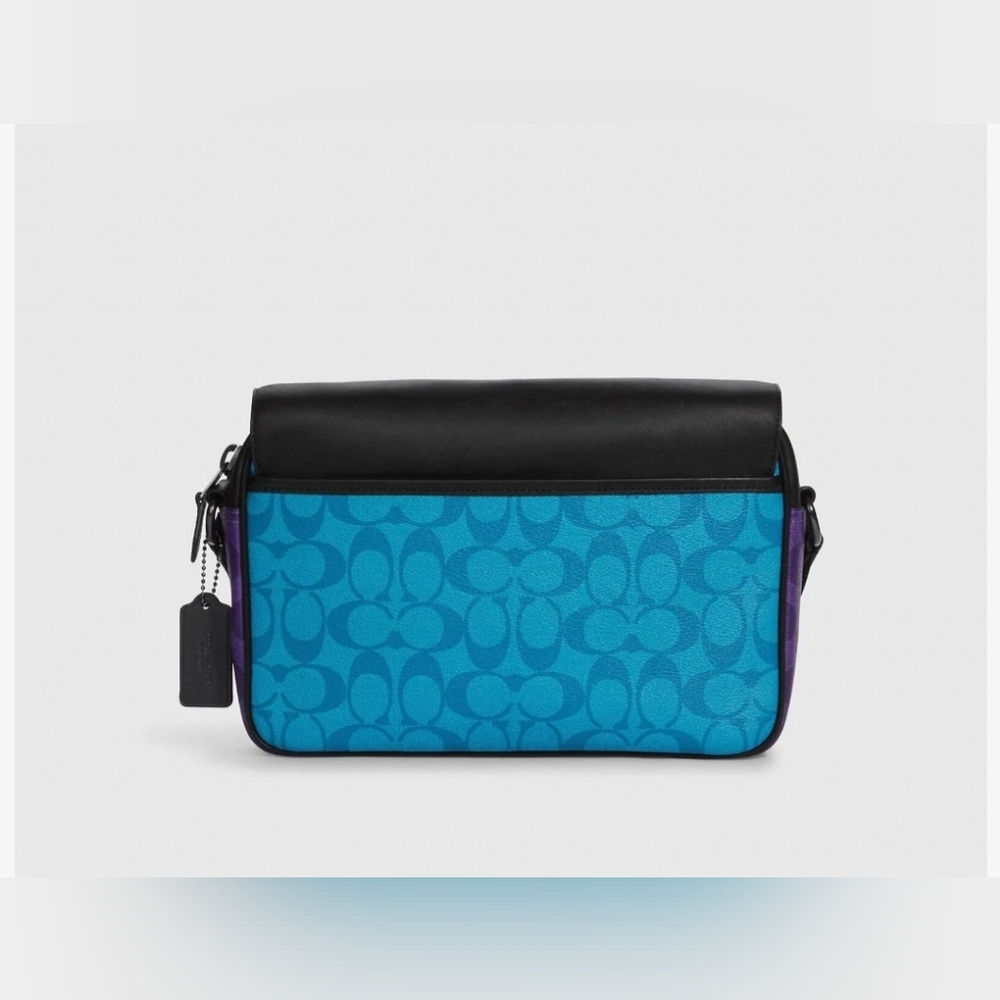 Coach Track Colorblock in Signature Leather &  Coach Large Wireless Earbud case - Picture 3 of 16
